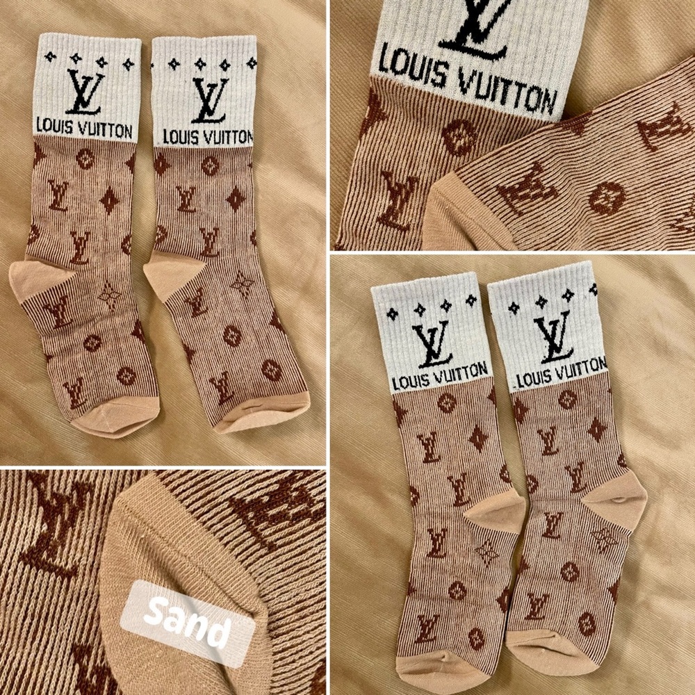 L V Men's Signature Crew Socks - Picture 6 of 14